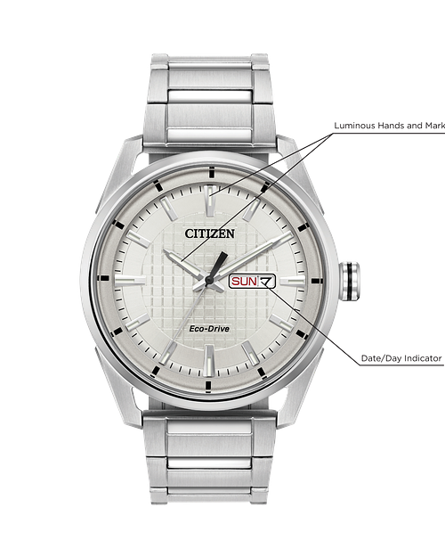 CITIZEN シチズン E600-T008089 Eco-Drive Citizen CTO Eco-Drive Silver Stainless Steel Watch | CITIZEN